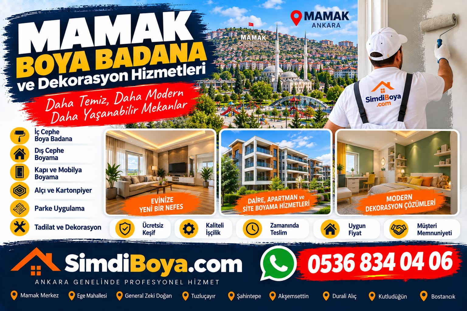 Mamak Boya Badana ve Profesyonel Boyacı | Ankara